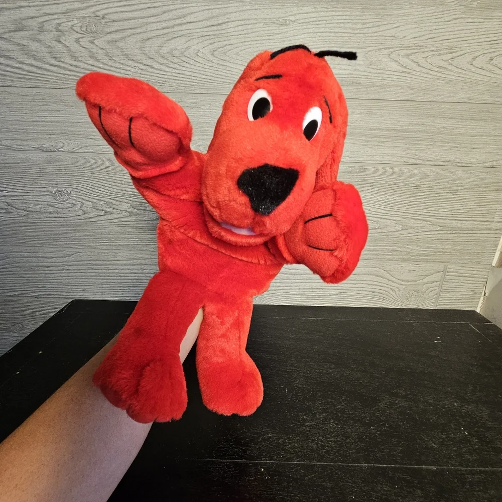 Vintage Clifford the Big Red Dog Singing Hand Puppet - Scholastic Avon - 1999